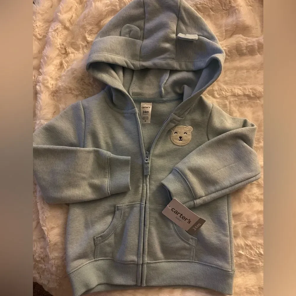 NWT Carter’s Zip Up Hoodie 24M